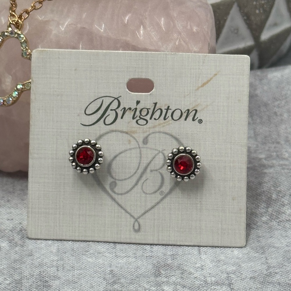 Brighton Twinkle Red Stud Earrings